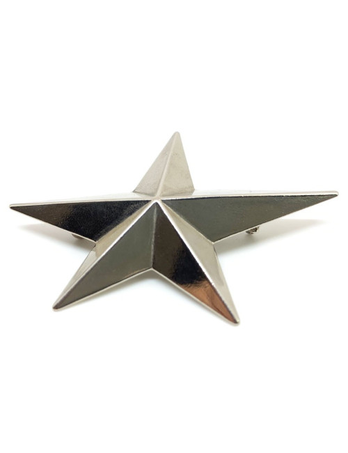 Parure MUGLER clips et broche en métal argenté Vintage