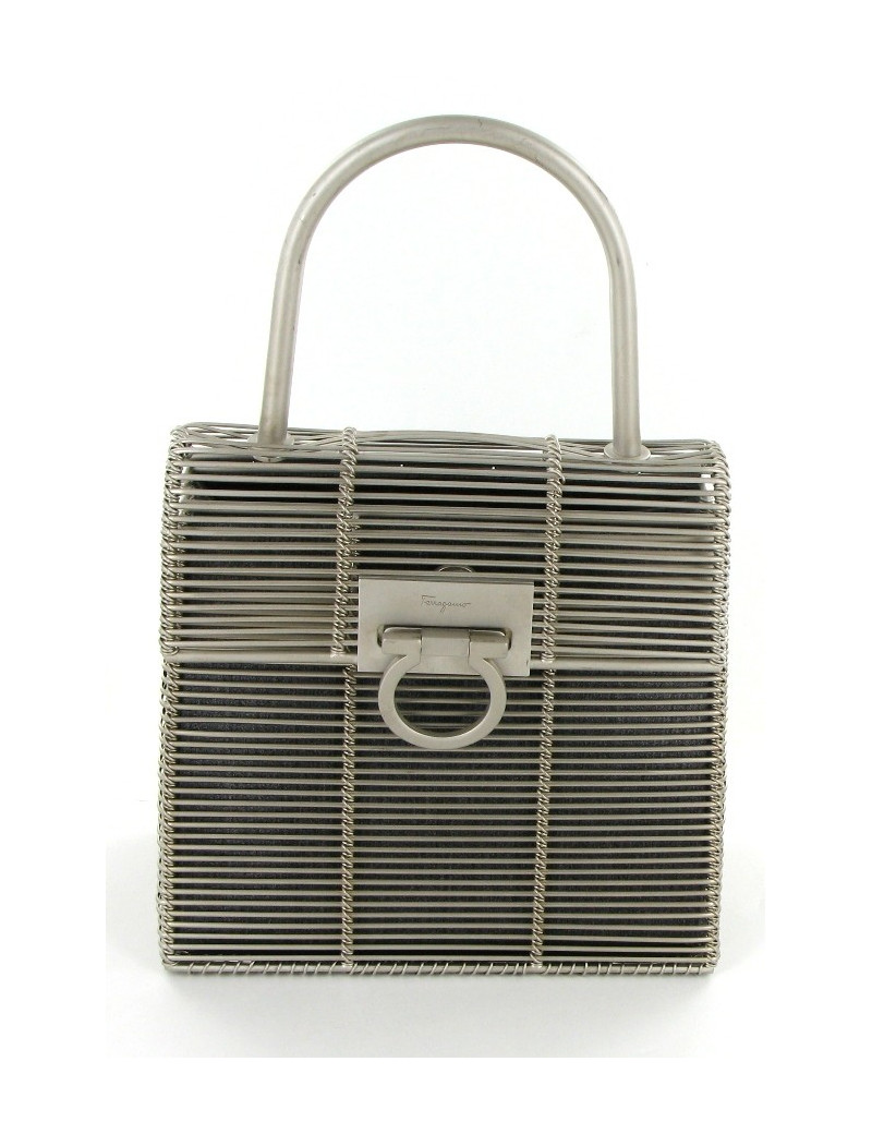 Sac cage SALVATORE FERRAGAMO en métal