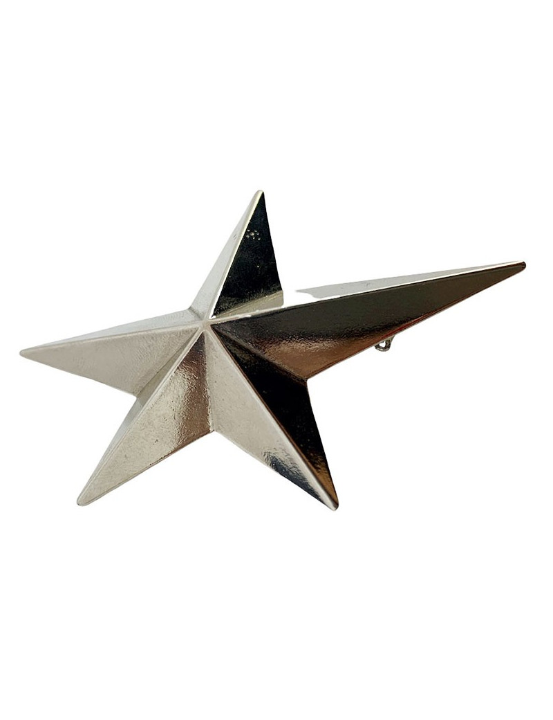 Parure MUGLER clips et broche en métal argenté Vintage