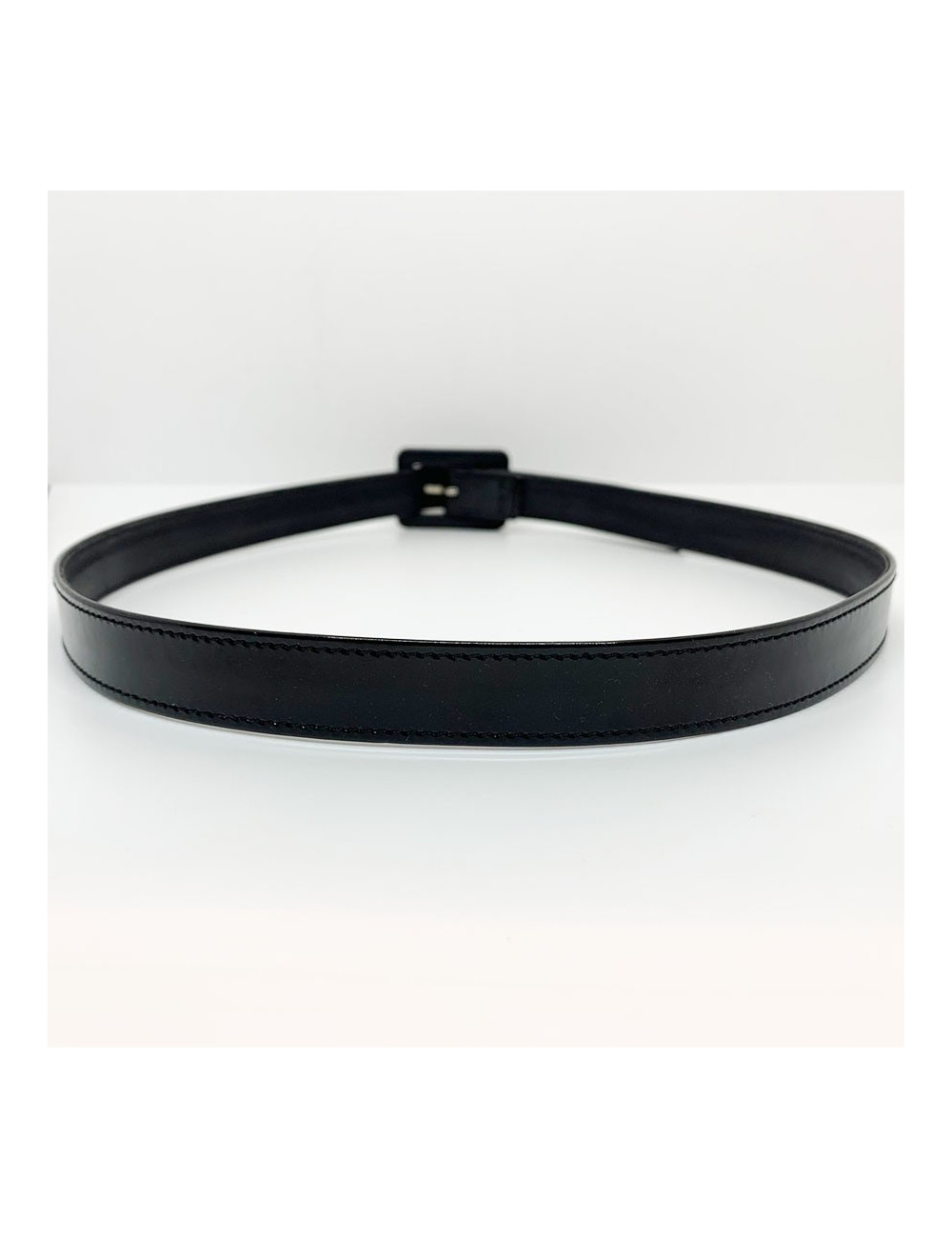 xxx (pas de fournisseurs) Ceinture vernie CHANEL cuir noir Vintage T70 