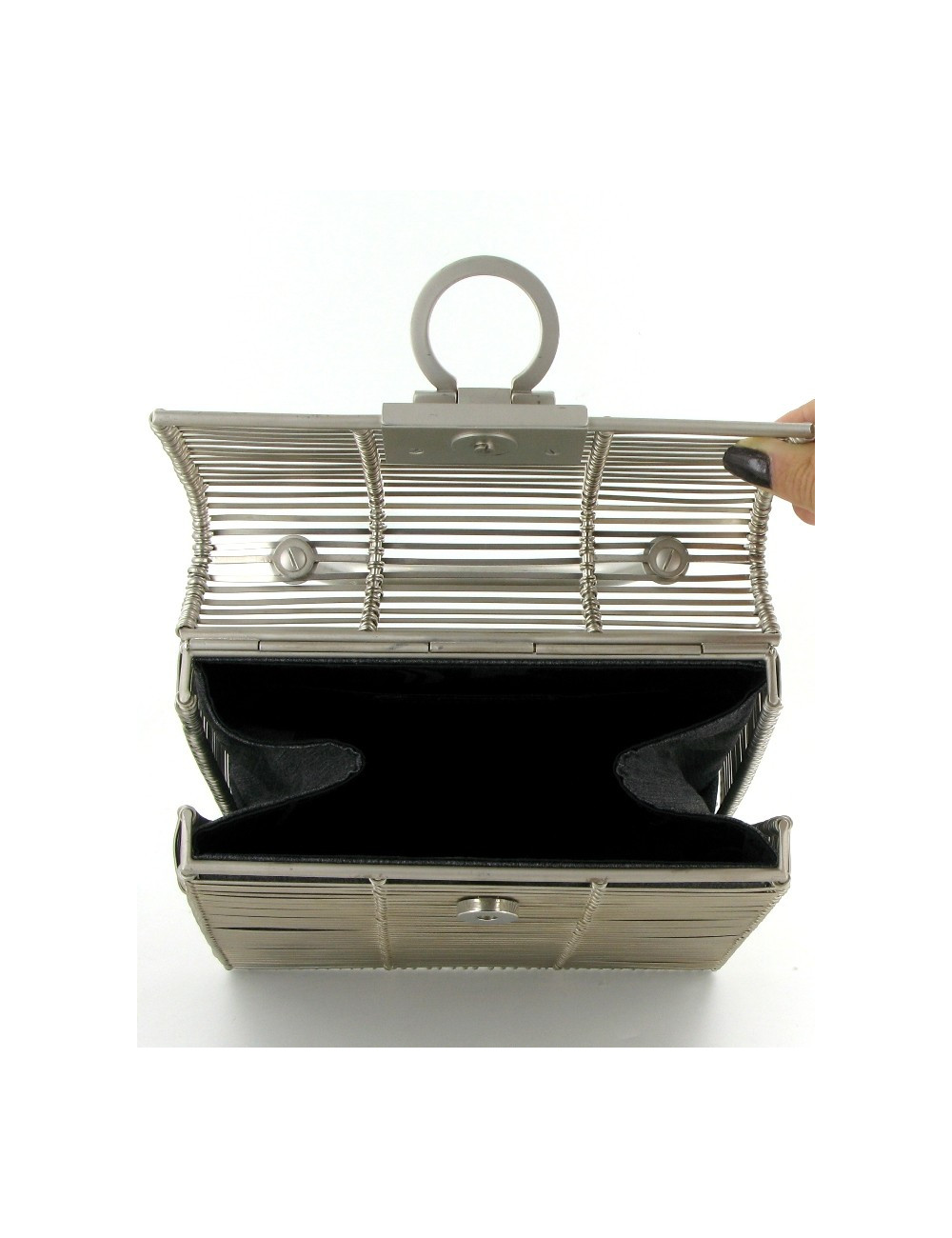 Sac cage SALVATORE FERRAGAMO en métal
