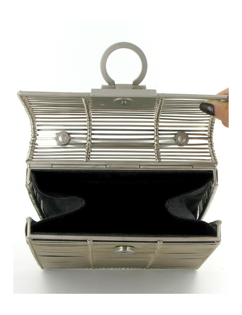 Sac cage SALVATORE FERRAGAMO en métal