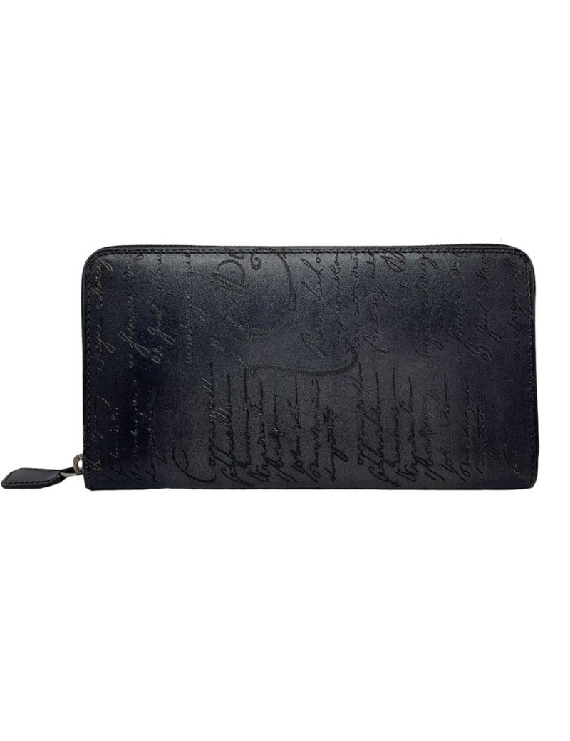 Compagnon BERLUTI Itauba cuir de veau bleu foncé