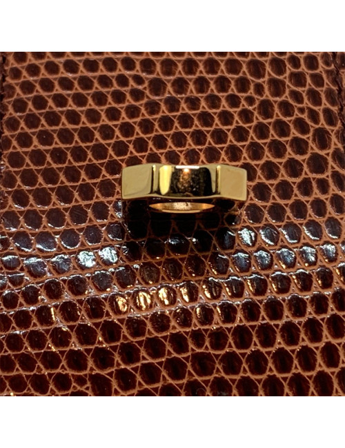 Manchette collier de chien HERMES lezard lisse etrusque