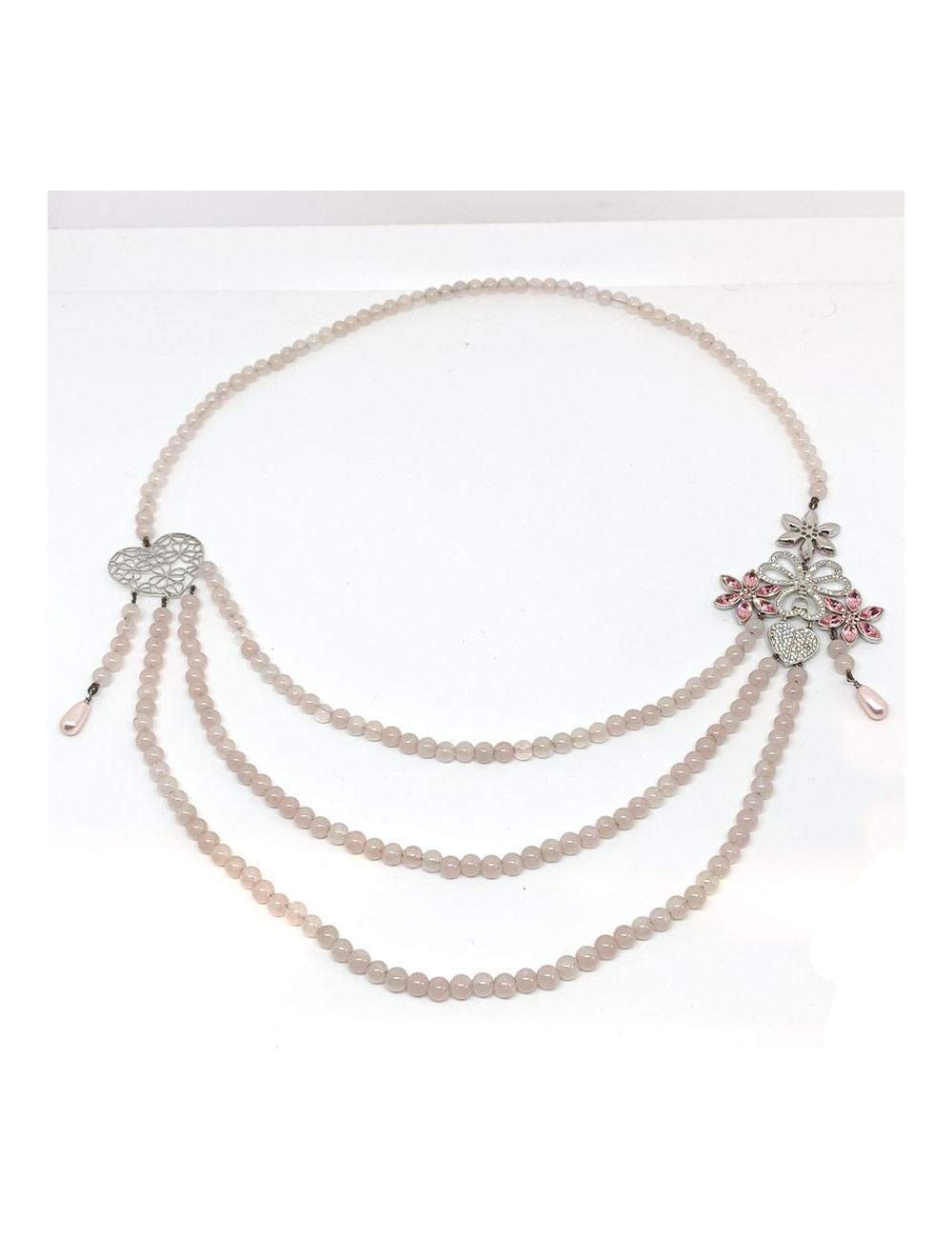 Sautoir DIOR rose multirangs