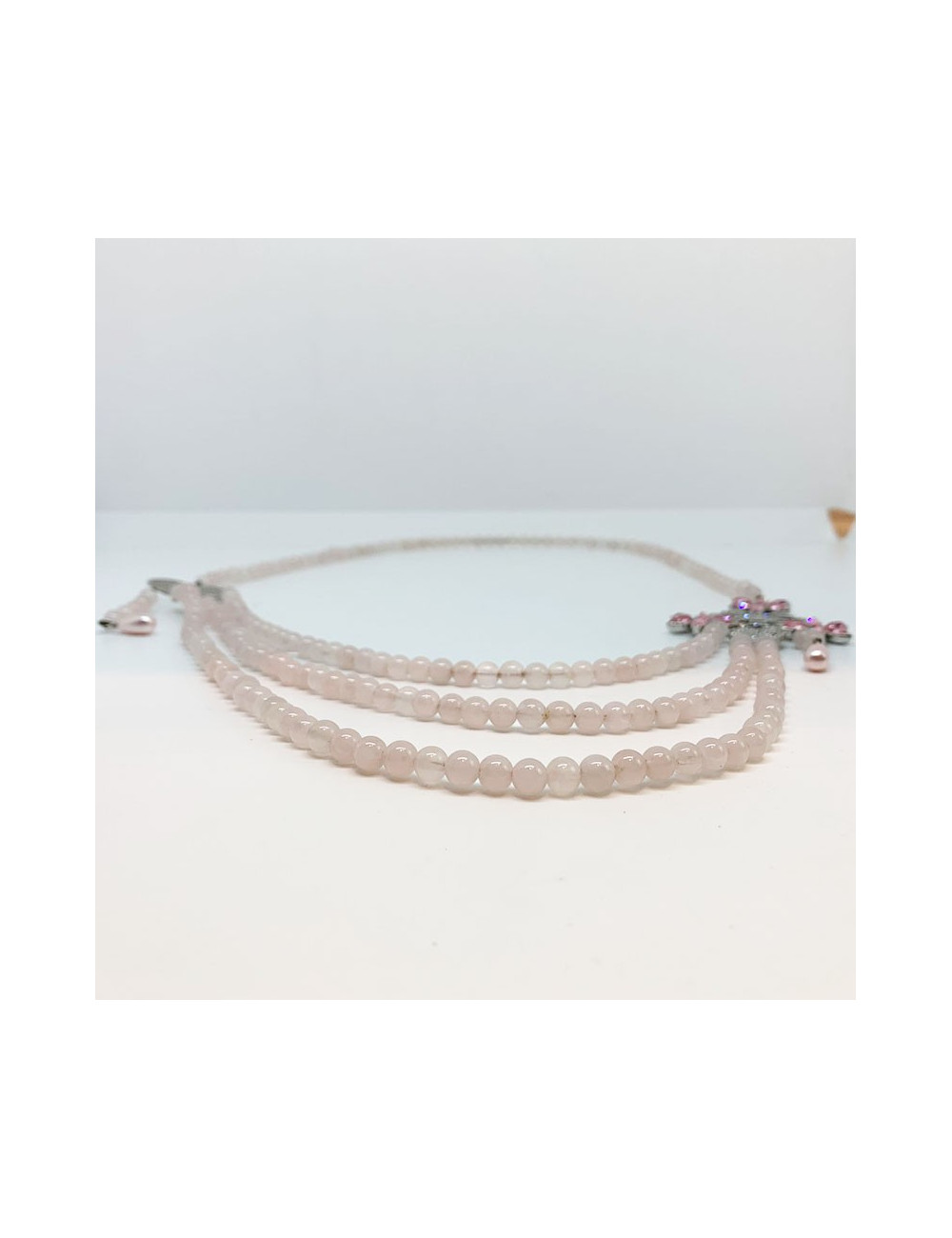 Sautoir DIOR rose multirangs