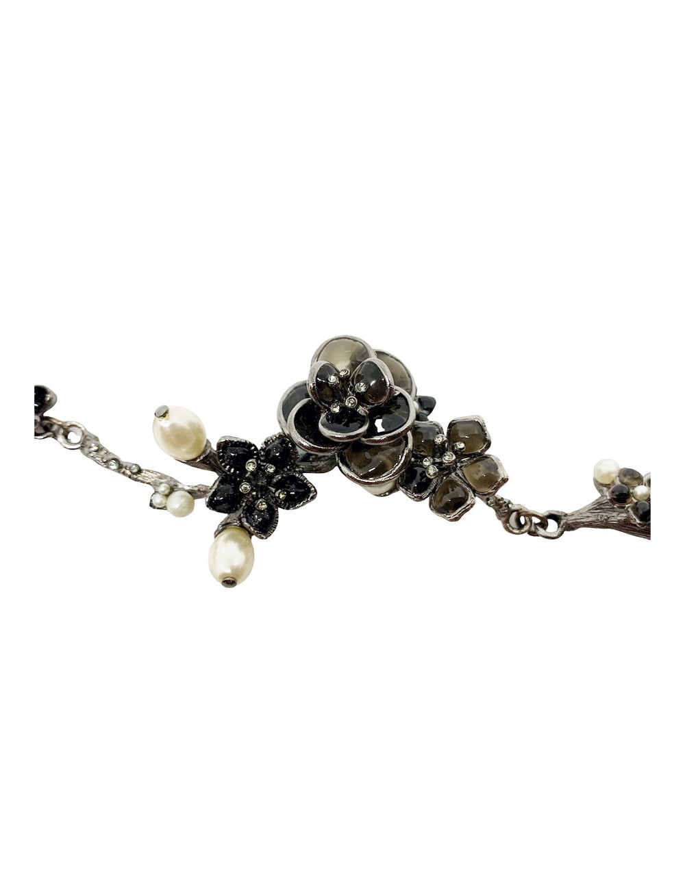 Ceinture CHANEL camélias perles nacrées