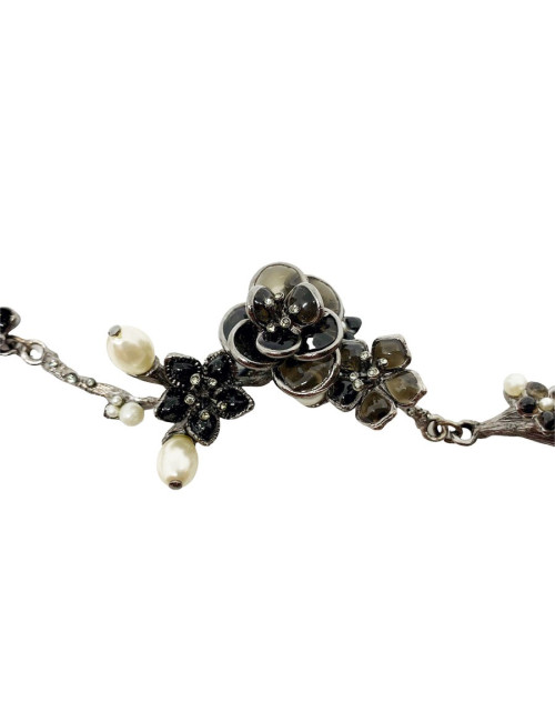 Ceinture CHANEL camélias perles nacrées