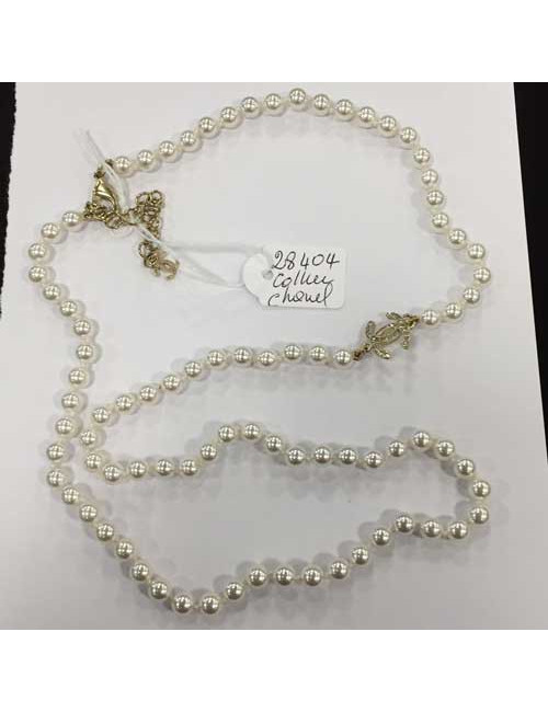 Collier CHANEL perles nacrées