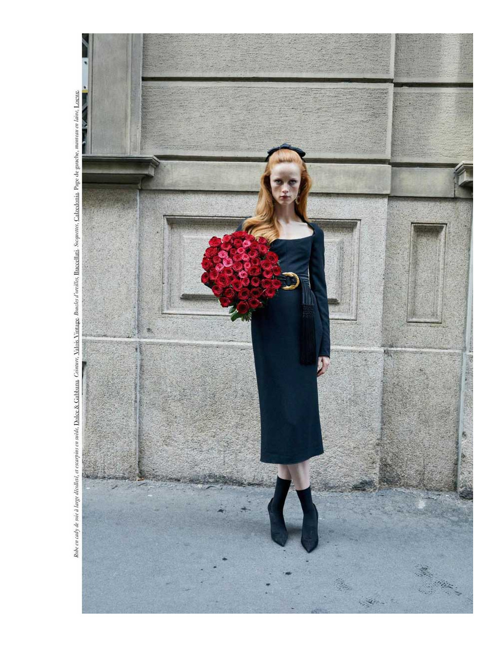 Ceinture Saint Laurent noir à franges 