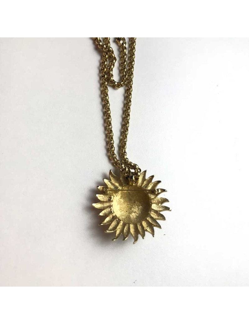 xxx Collier broche CHRISTIAN DIOR soleil
