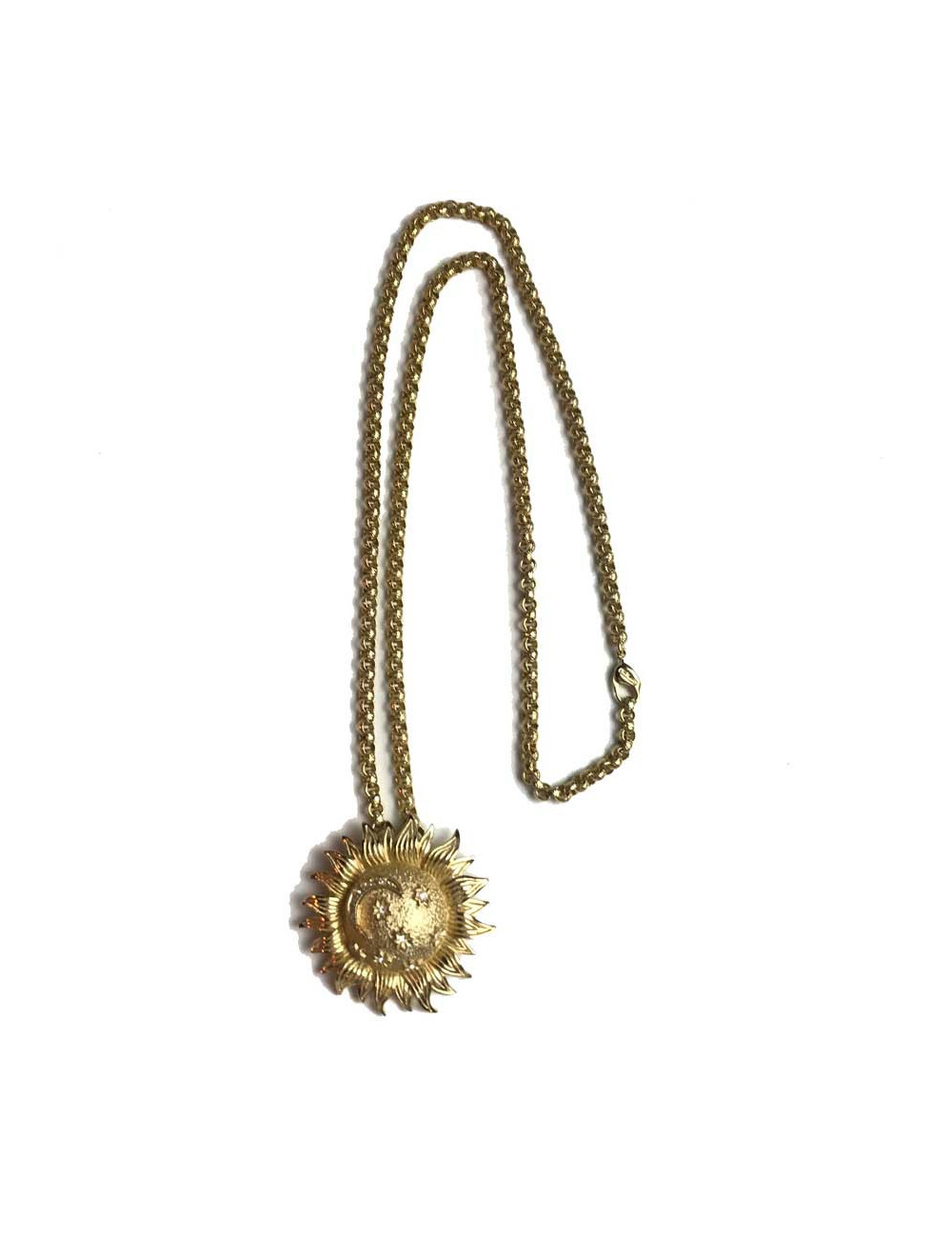 xxx Collier broche CHRISTIAN DIOR soleil