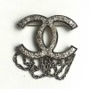 Broche CHANEL chainettes argent