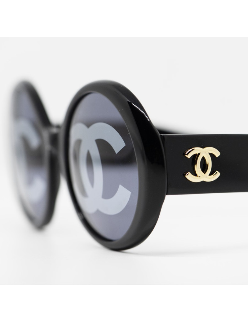 Lunettes de soleil CHANEL CC Vintage noire
