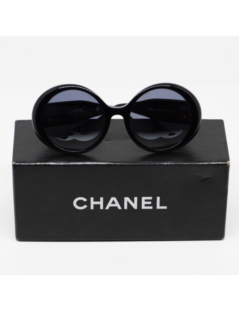 Lunettes de soleil CHANEL CC Vintage noire