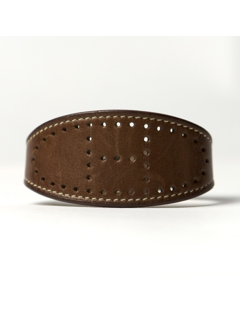 HERMES Eclipse Bracelet in Brown Barénia - Vintage Certified Occasion