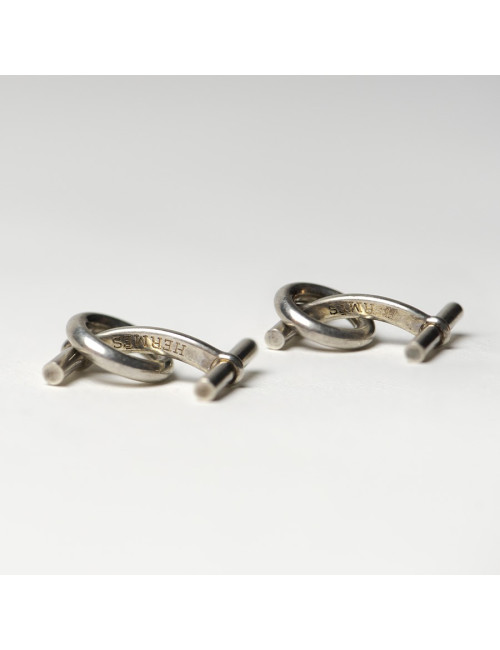 Boutons de manchette HERMES argent 925