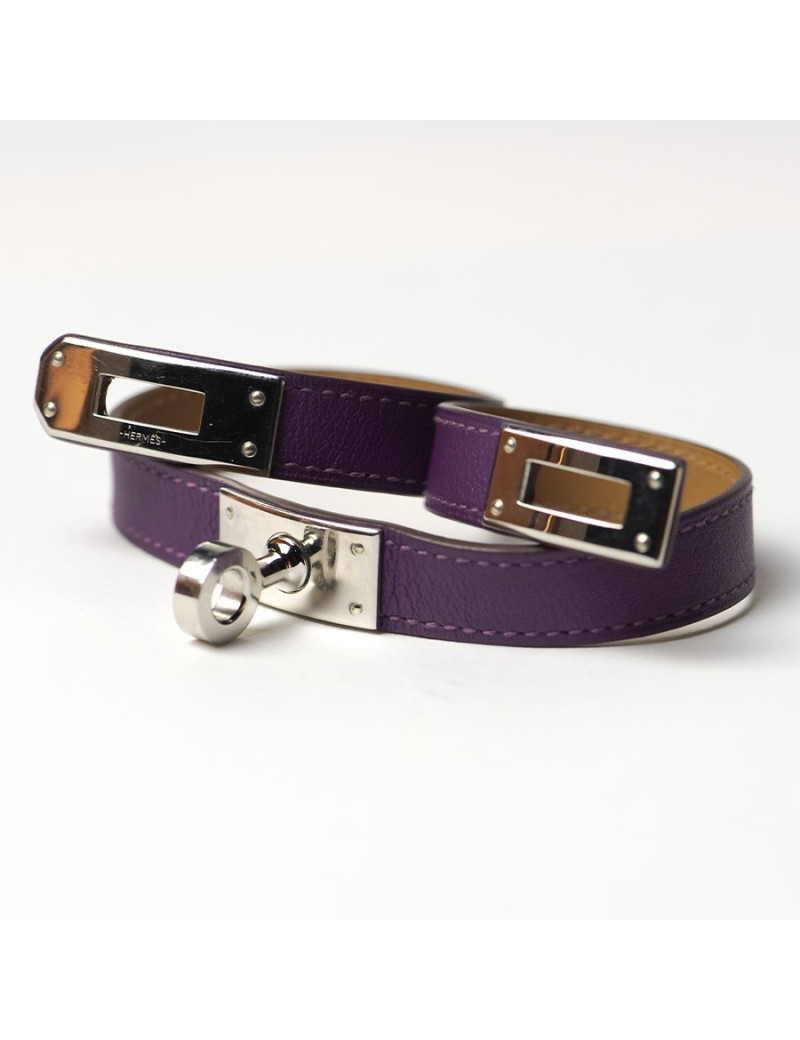 Bracelet Kelly HERMES double violet