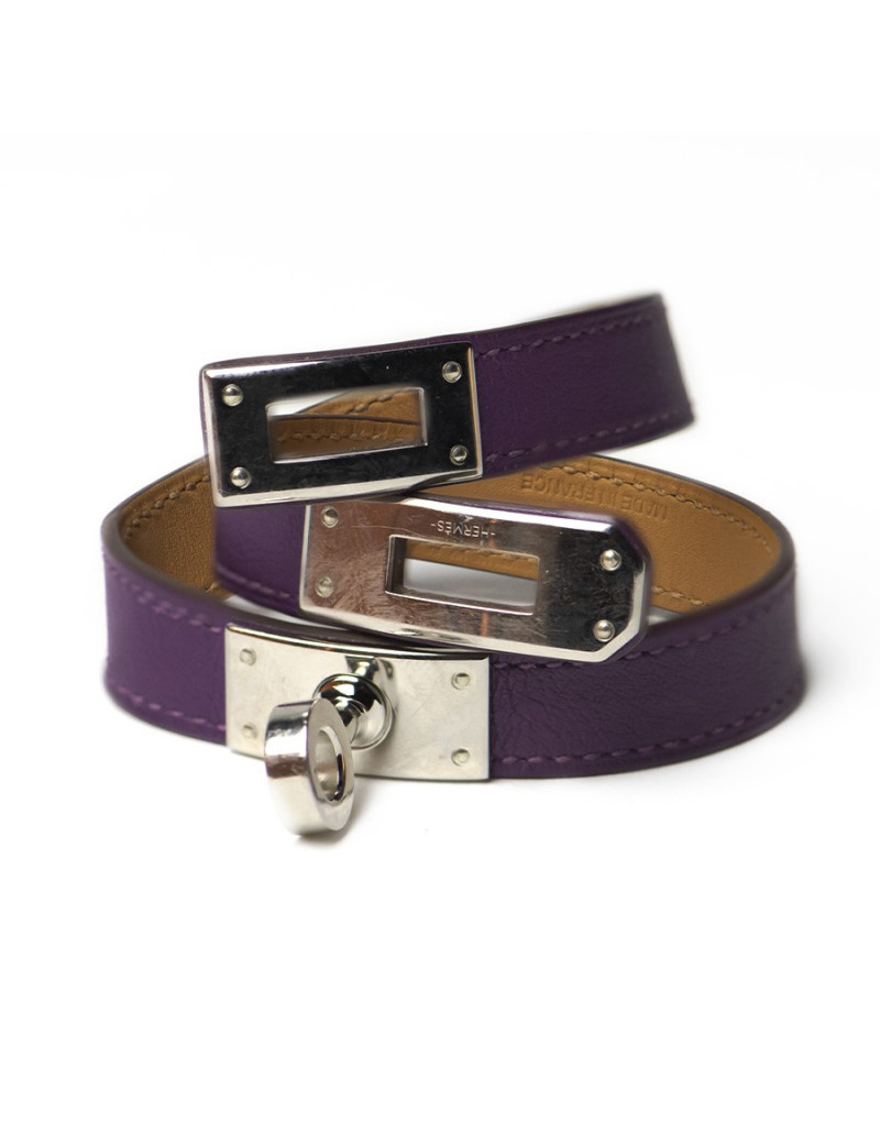 Bracelet Kelly HERMES double violet