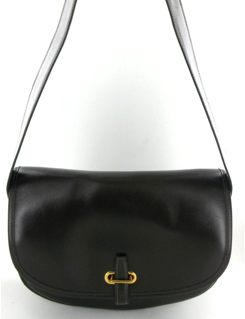 Sac HERMES COLLECTOR Balle de Golf en cuir marron foncé