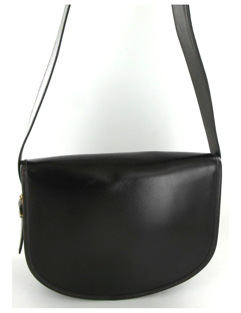 Sac HERMES COLLECTOR Balle de Golf en cuir marron foncé