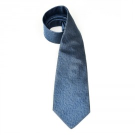 Cravate bleue CHRISTIAN DIOR en soie