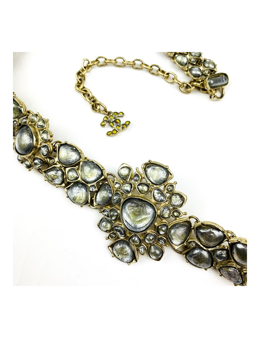 Ceinture CHANEL pâte de verre Métiers d'art "PARIS-BOMBAY"