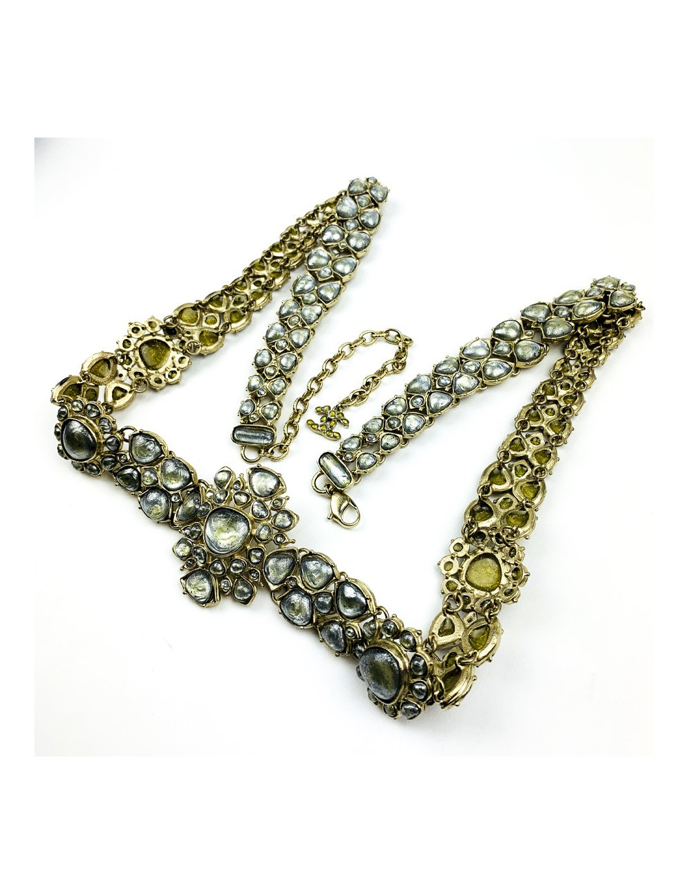 Ceinture CHANEL pâte de verre Métiers d'art "PARIS-BOMBAY"