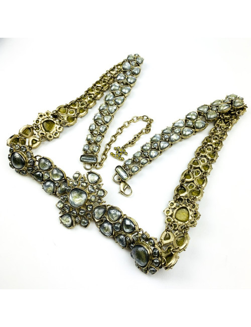 Ceinture CHANEL pâte de verre Métiers d'art "PARIS-BOMBAY"