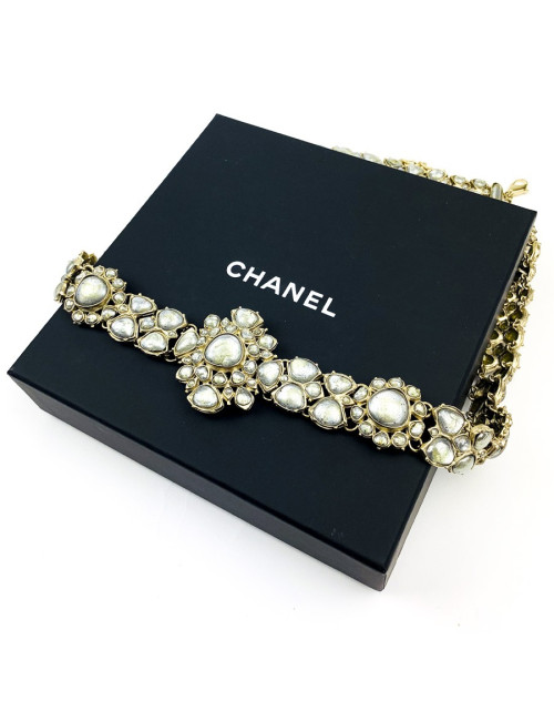 Ceinture CHANEL pâte de verre Métiers d'art "PARIS-BOMBAY"