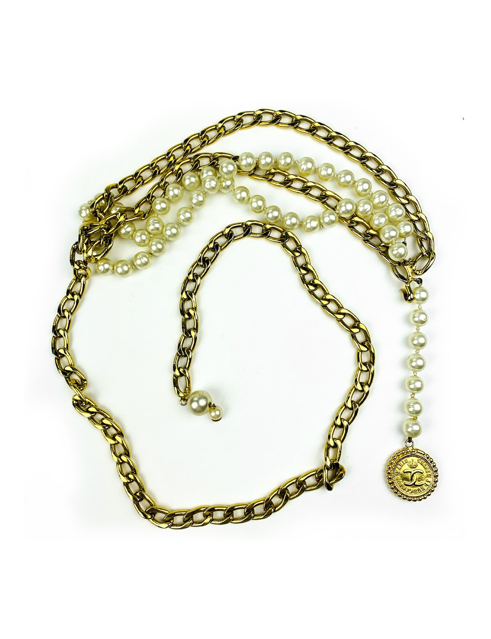 Ceinture perles CHANEL multi-rang