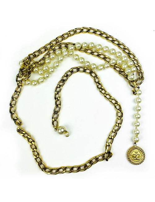 Ceinture perles CHANEL multi-rang