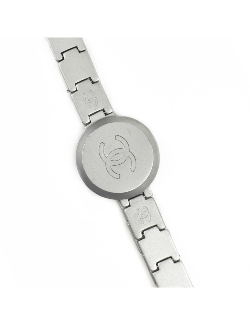 xxx Ceinture argentée  CHANEL CC