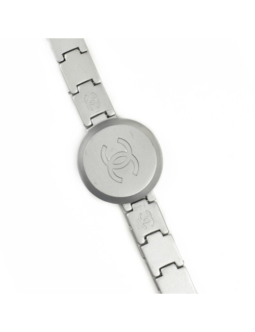 xxx Ceinture argentée  CHANEL CC