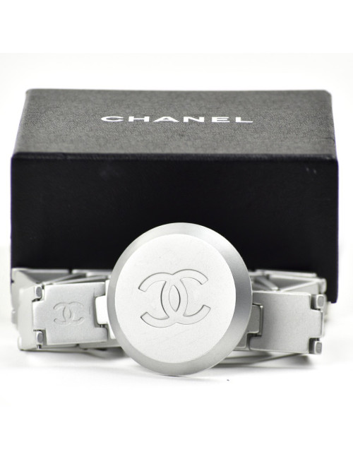 xxx Ceinture argentée  CHANEL CC