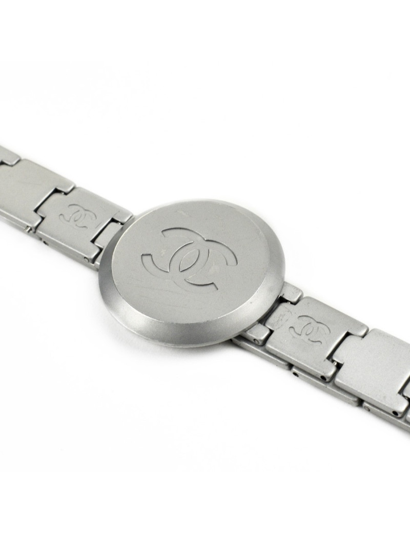 xxx Ceinture argentée  CHANEL CC