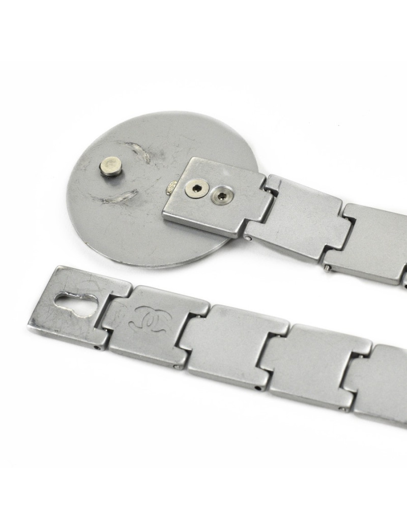 xxx Ceinture argentée  CHANEL CC