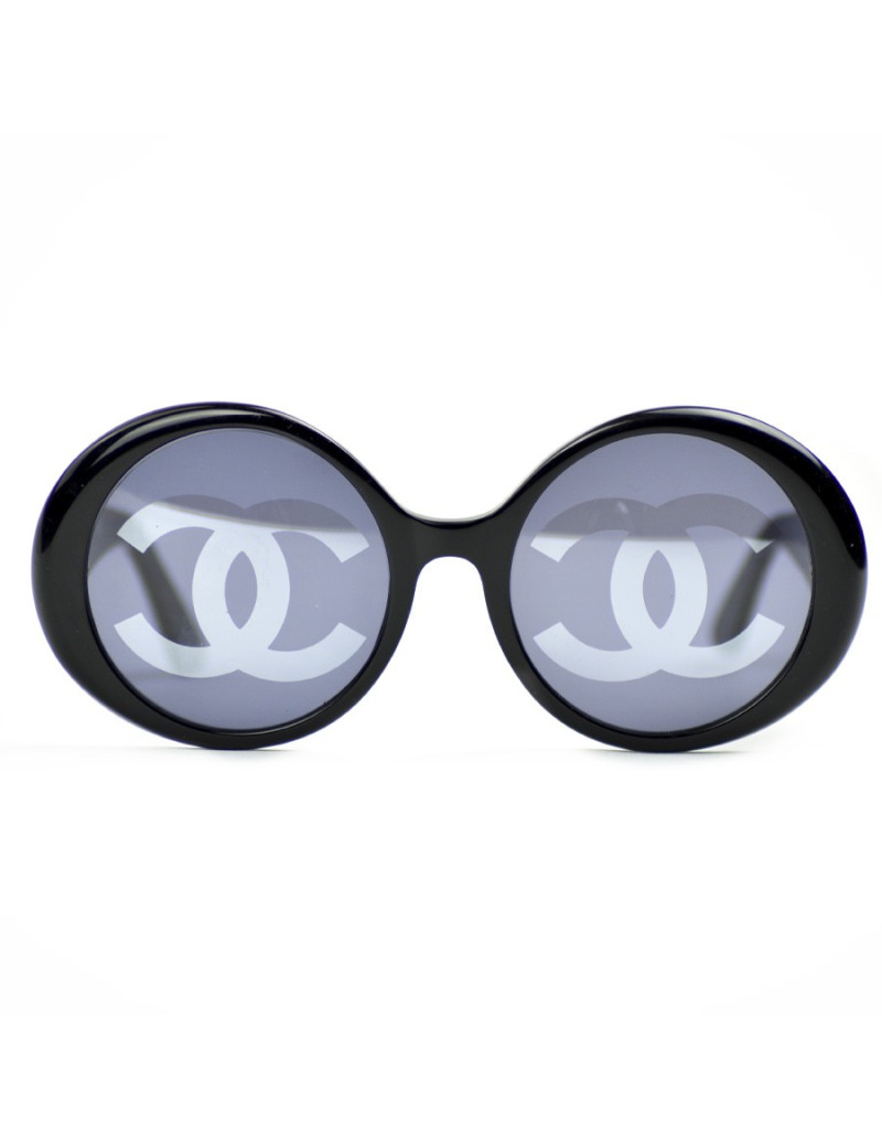 Lunettes de soleil CHANEL CC Vintage noire