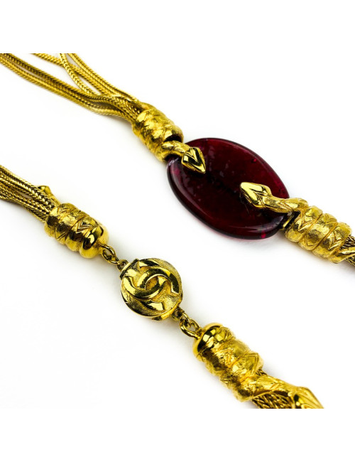 Sautoir CHANEL par Goossens pâte de verre