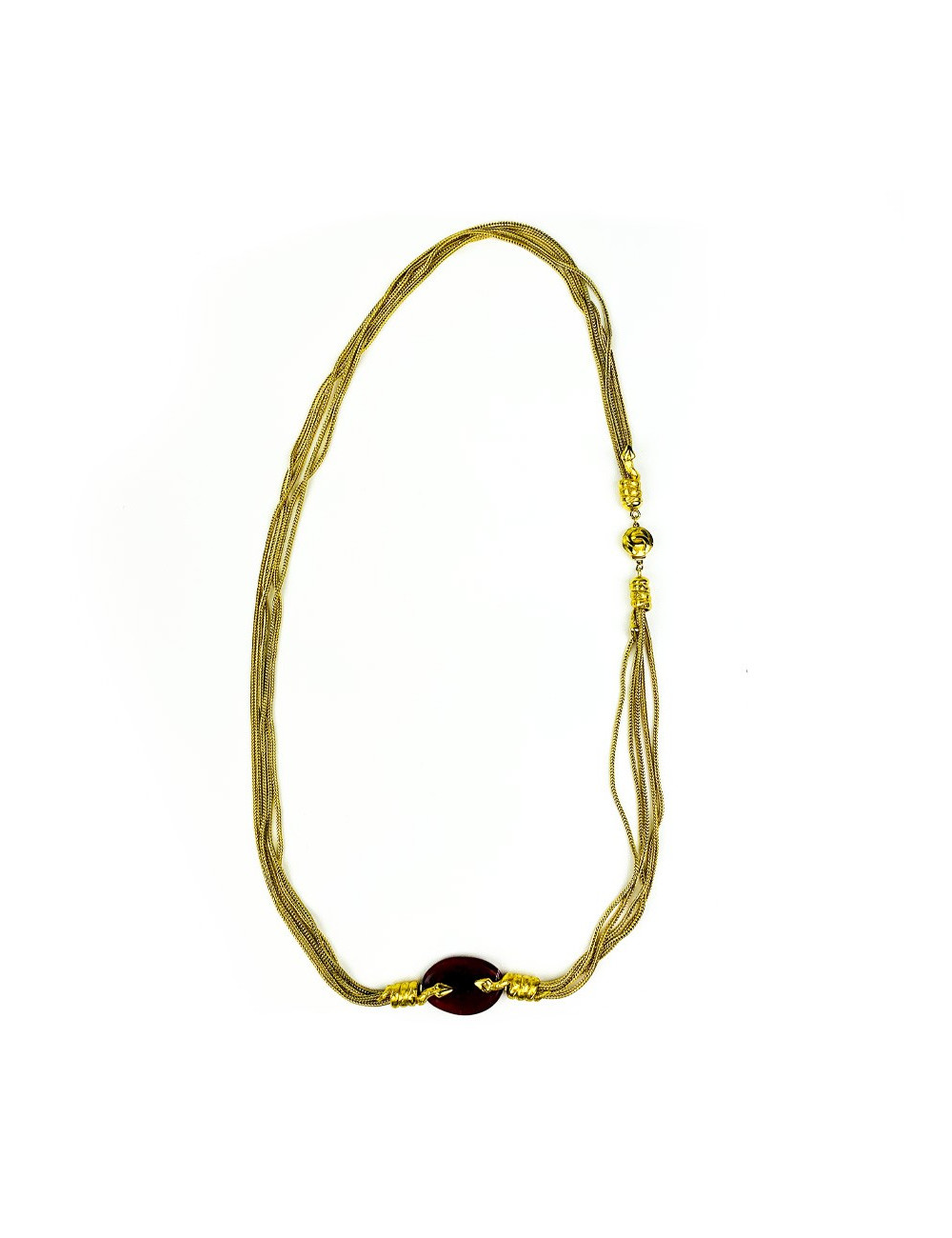 Sautoir CHANEL par Goossens pâte de verre