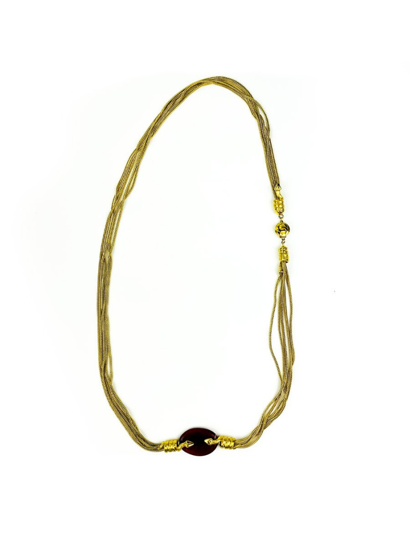 Sautoir CHANEL par Goossens pâte de verre