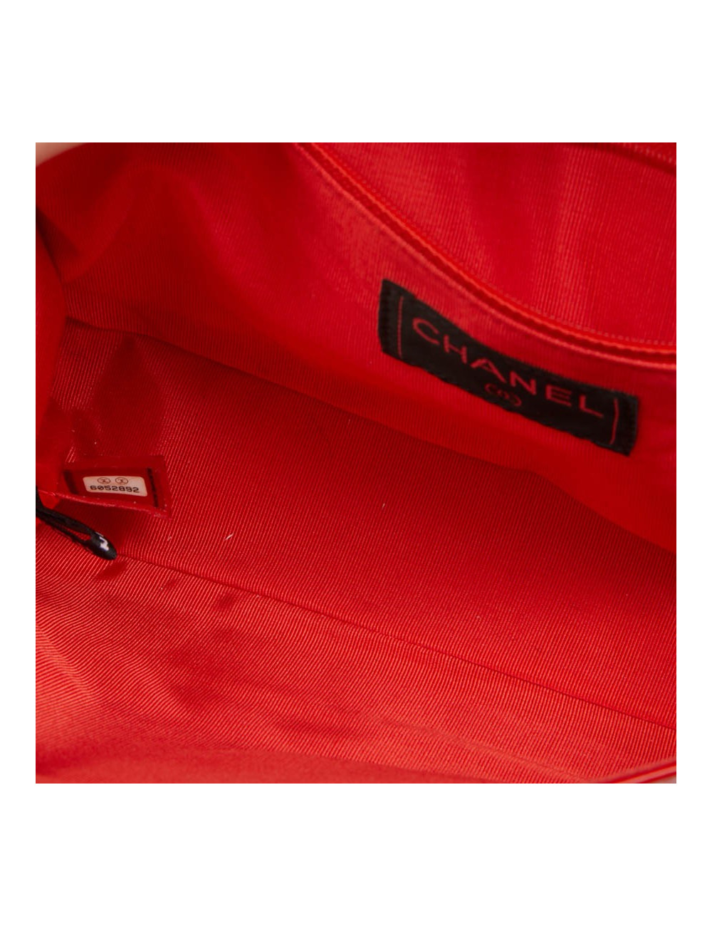 Sac 2.55 CHANEL cuir verni rouge Vintage