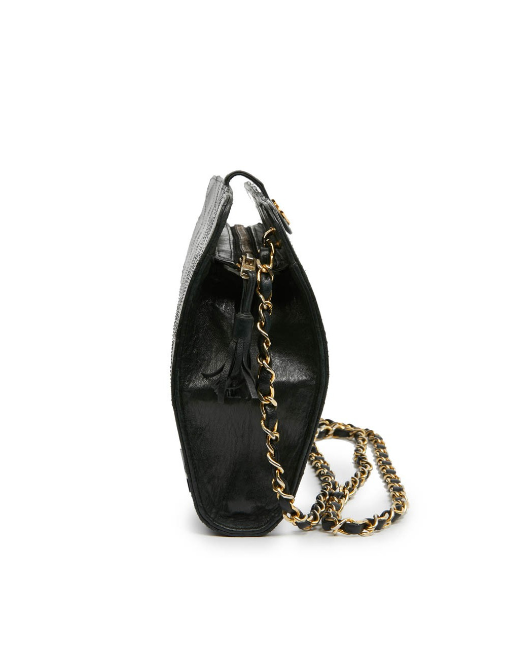 sac CHANEL pochette cuir matelassé noir