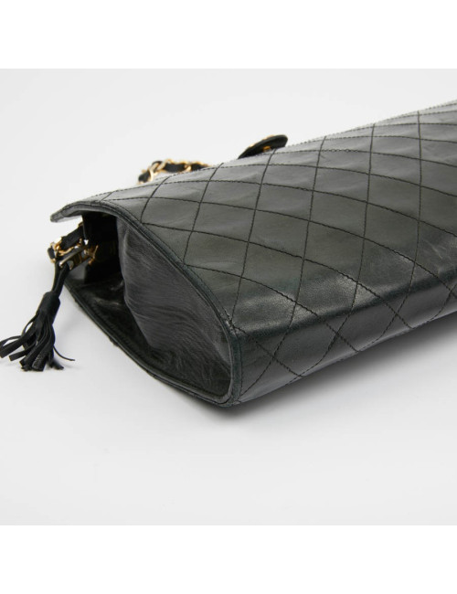 sac CHANEL pochette cuir matelassé noir