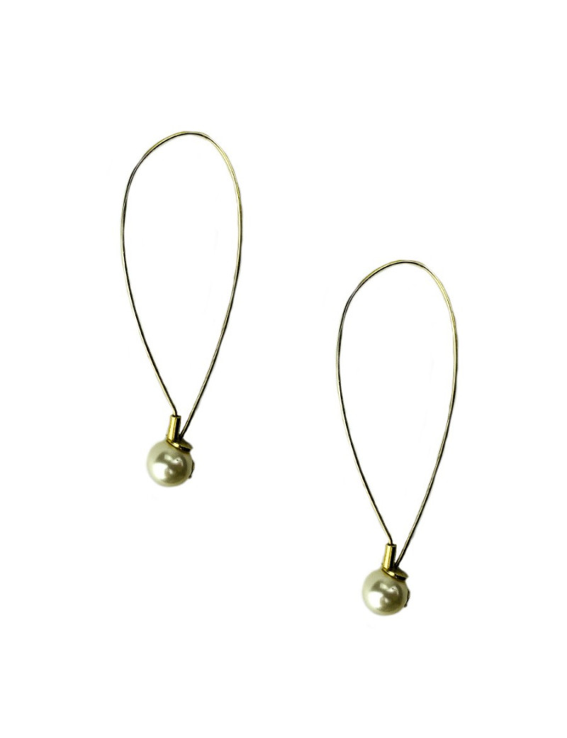 CHANEL Clous pendants tige et perle