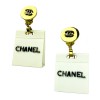 Clips d'oreille Chanel collector sac beiges