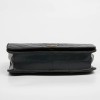 Vintage Chanel flap bag in navy blue leather