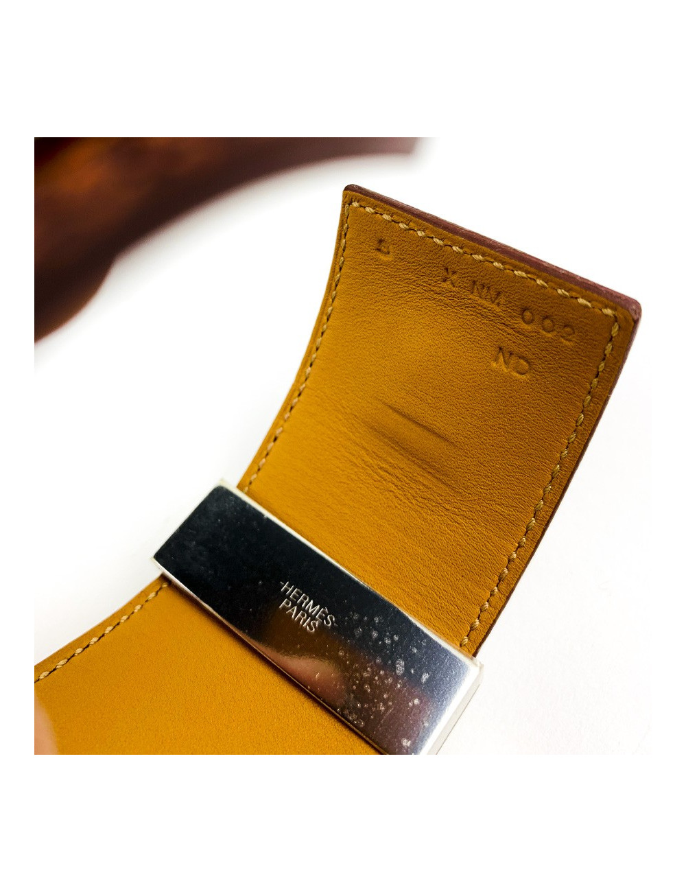 Manchette Medor HERMES lezard étrusque