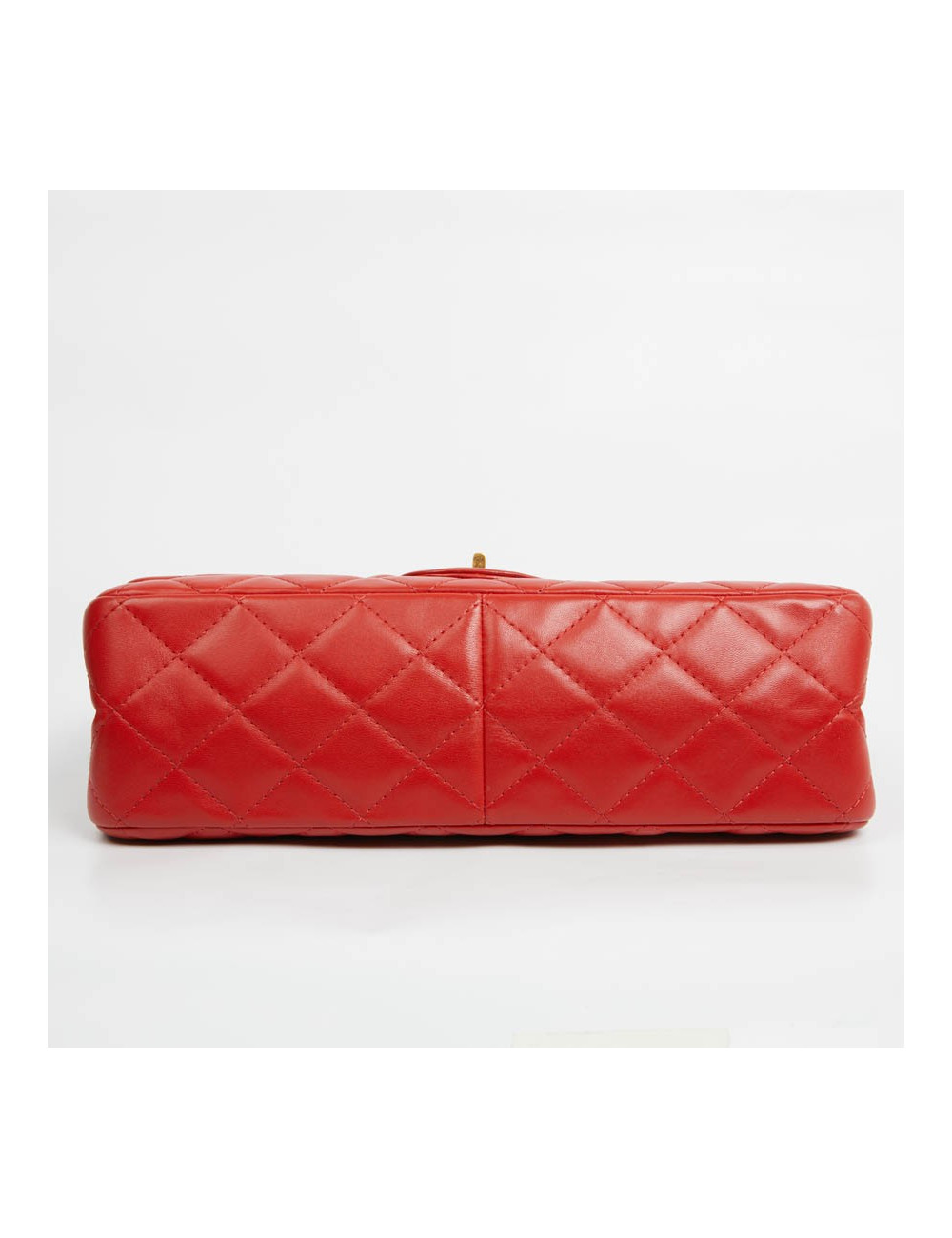 2.55 CHANEL cuir d'agneau rouge