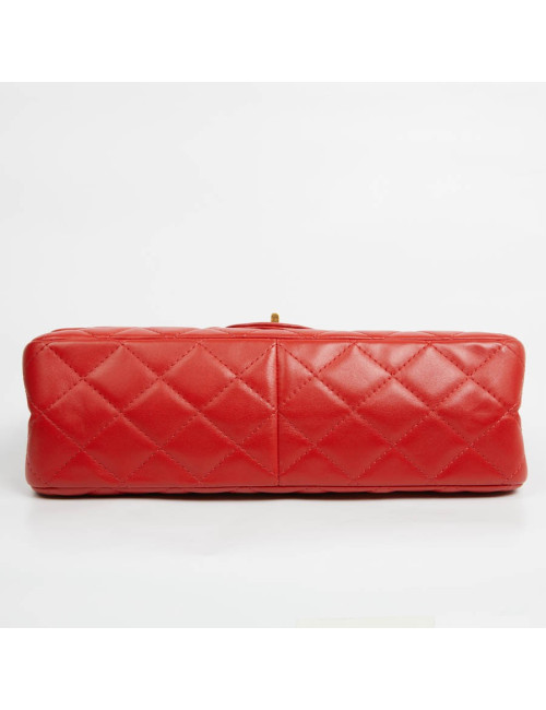 2.55 CHANEL cuir d'agneau rouge